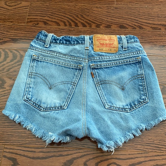 Vintage Levi Shorts 501 - Orange Label - Picture 1 of 5